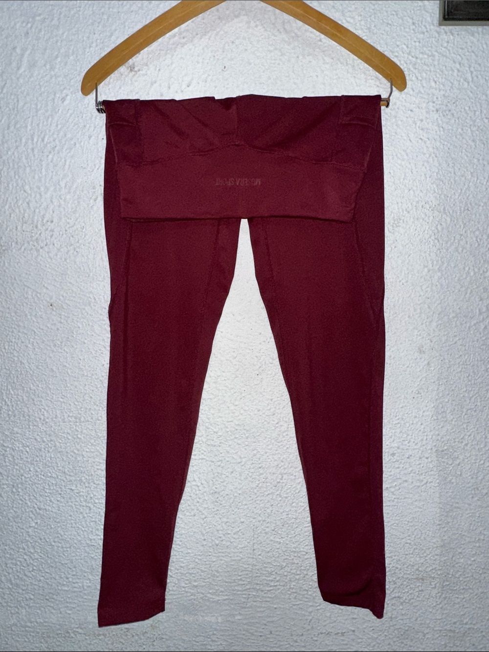 Burgundy High-Waist Leggings mísera sport